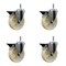 Service Caster 5'' Nylon Wheel Swivel 7/16'' Grip Ring Stem Caster Set with Brake, 4PK SCC-GR20S514-NYS-PLB-716138-4 - alternate 1